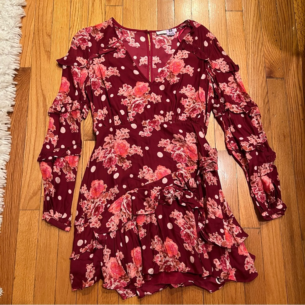 La Mason Taluah red floral dress